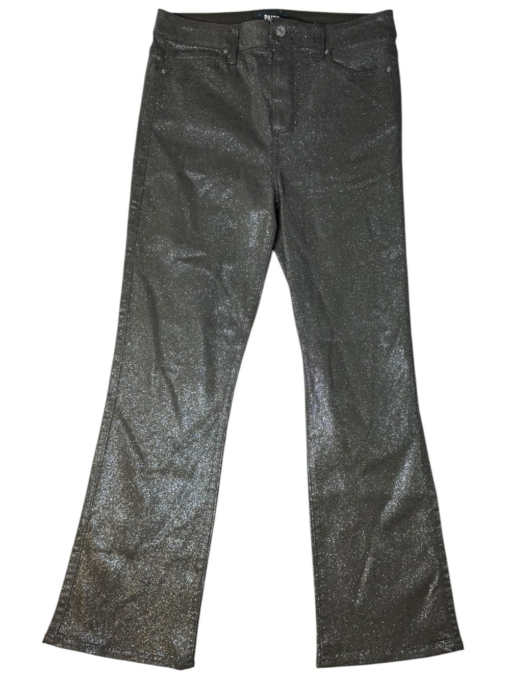 PAIGE Claudine Metallic Shimmer Bootcut Jeans Size 28 - Picture 2 of 13